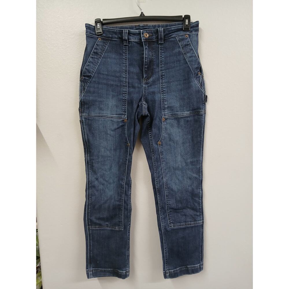 Duluth Double Flex Denim Straight Leg Jeans womens 10 short